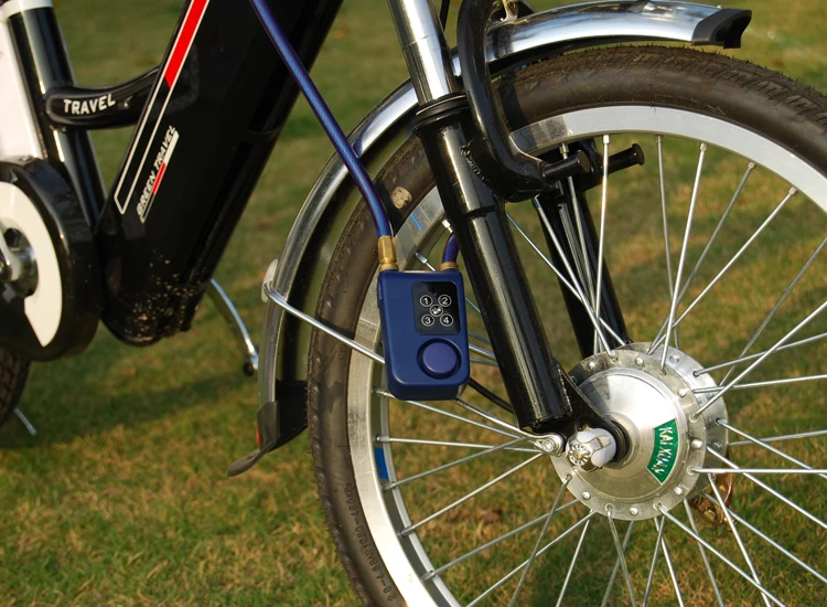 cycle lock with remote control motorcycle security anti lost alarm distance 4 digit electric bike combination lock