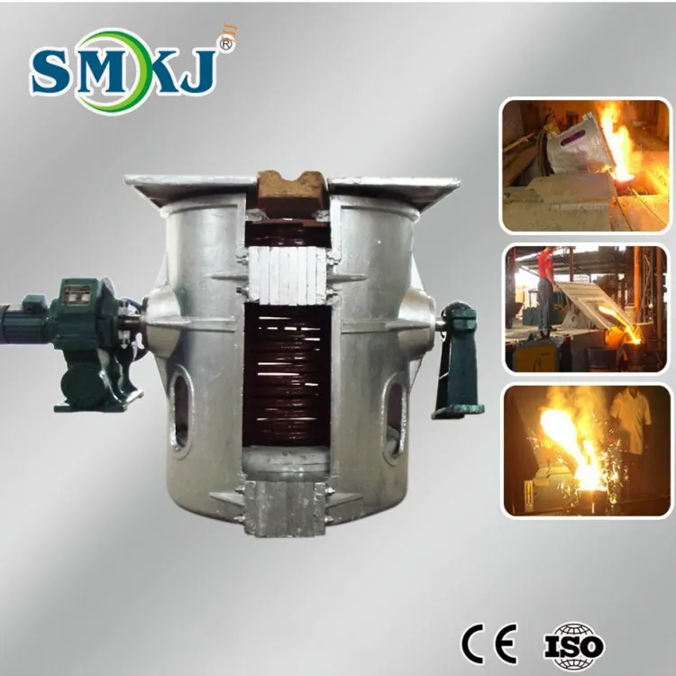 Foundry plant induction melting furnace