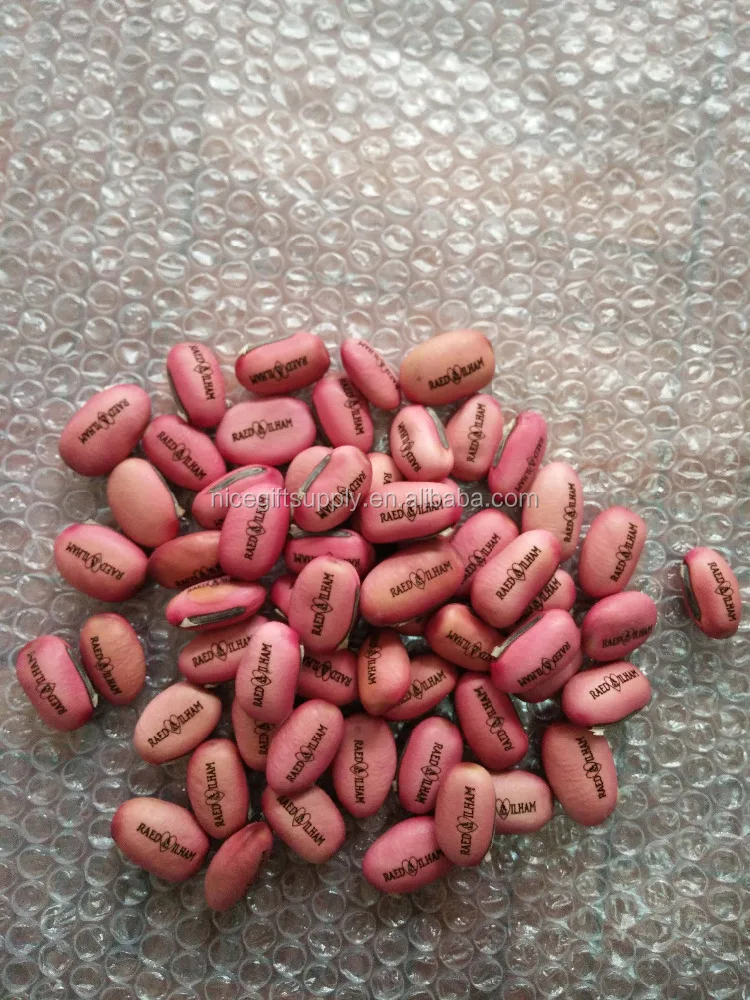 C&J Custom paper plates use for Red Magic Beans Wishes Beans