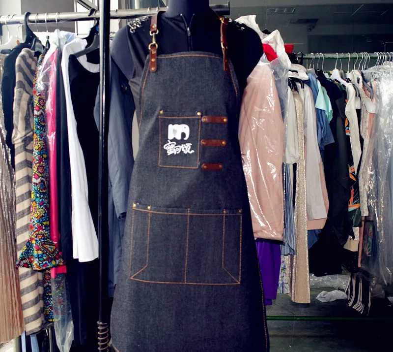 Jamie Oliver Denim Apron /custom high quality denim cross back apron