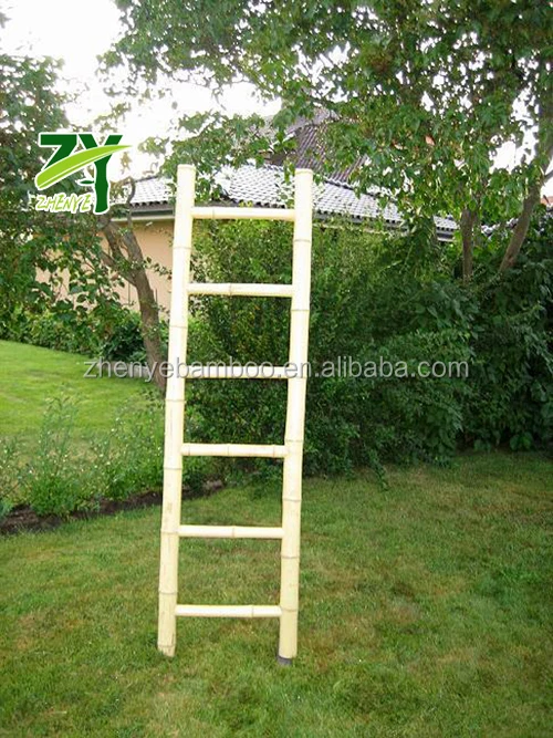 ZY-818 Bamboo Ladder Step Ladder Bamboo Ladder for Bath Towels