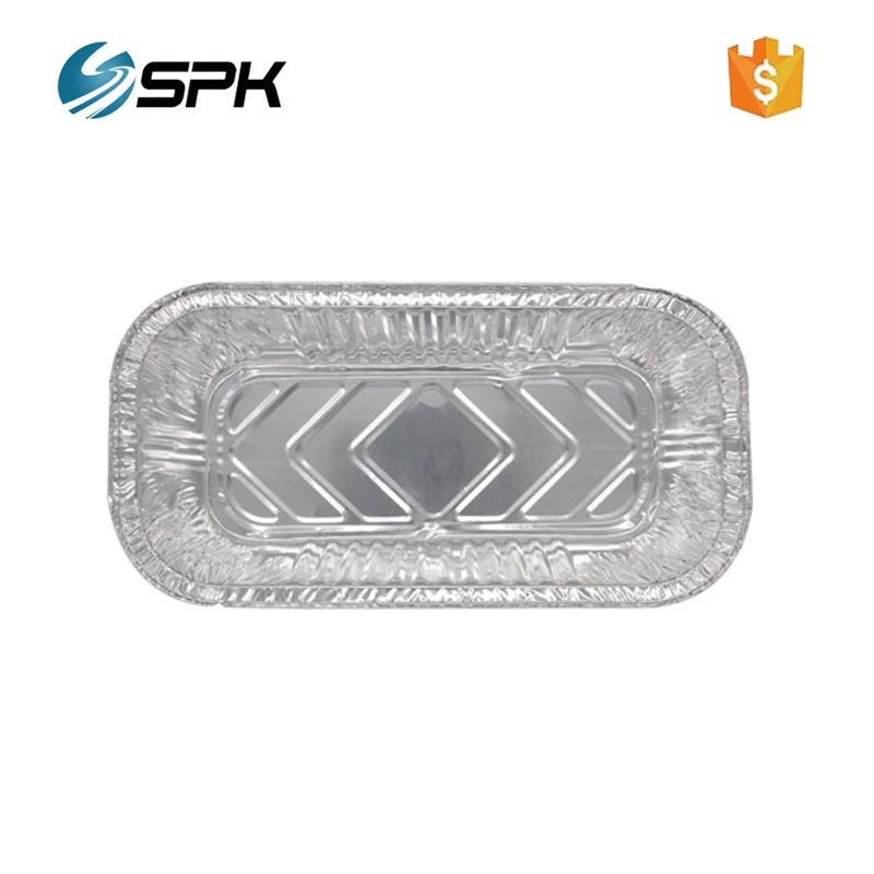 Leakproof airline food serving aluminum foil container tray for oven