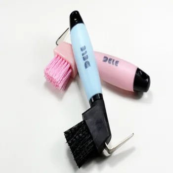 Plastic Horse grooming Hoof Pick brush
