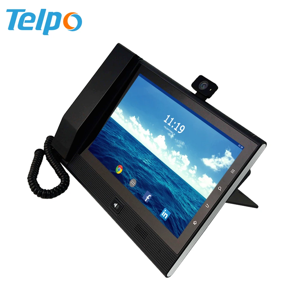 Telpo V200 Настольный беспроводной телефон Asterix Voip Ip Sip с сенсорным экраном