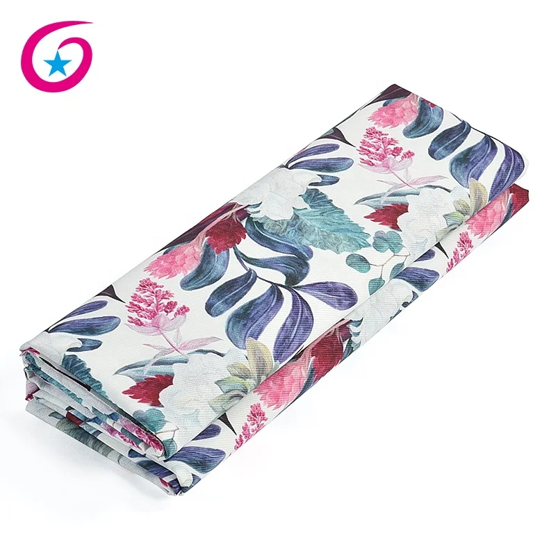 
Flower pattern digital printed canvas twill fabric 