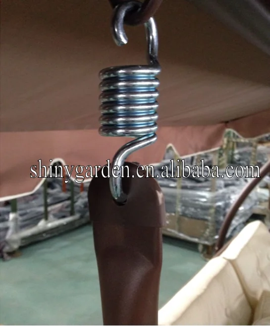 Outdoor 3 Person Hanging Hammock Cushioned Garden Swing Bed Chair for Adults