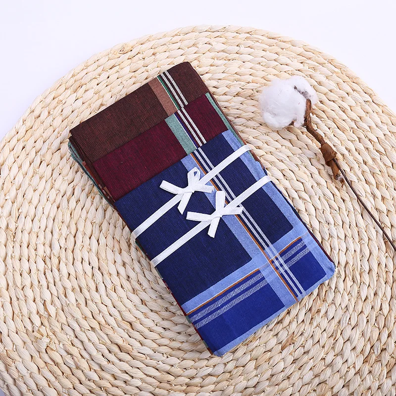 100% Cotton Pocket Square Mens Handkerchief