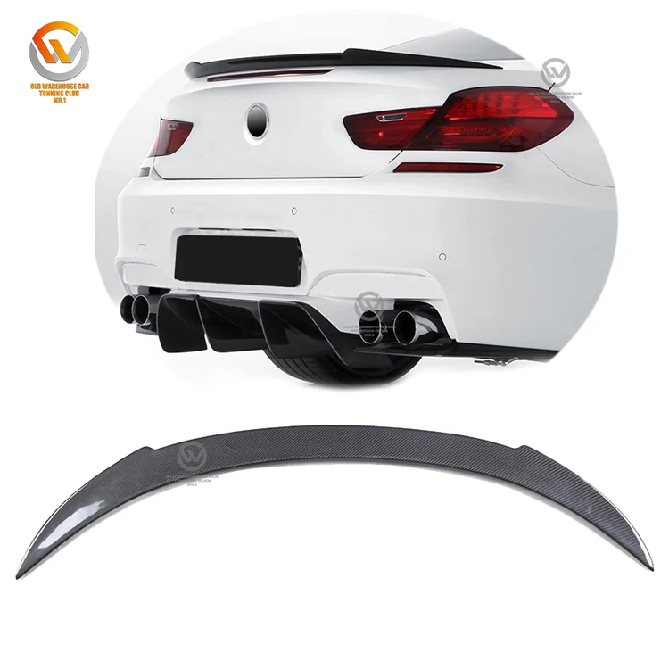 V-Style задний спойлер для багажника Carbon 12-17 F12 F13 F06 6 Series Coupe & Gran Coupe