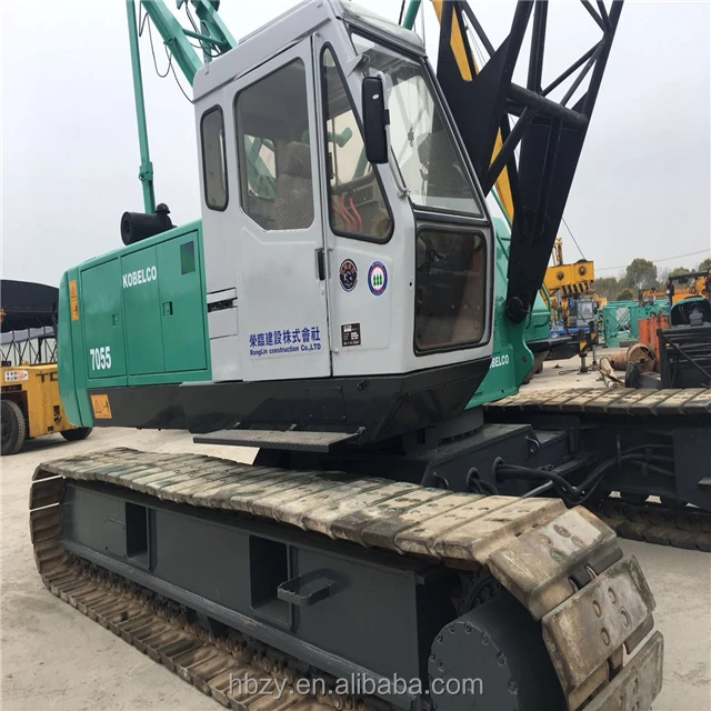 Good Condition Used Japanese Kobelco 55 ton Crawler Crane 7055 for sale