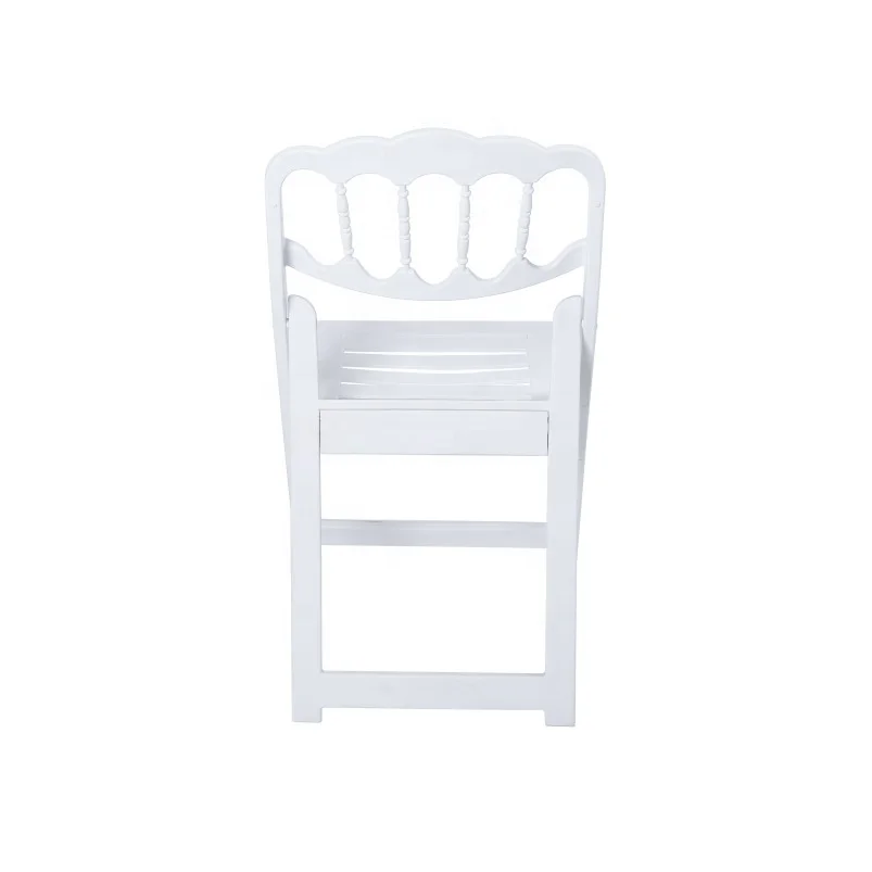 factory direct resin white folding napoleon chair