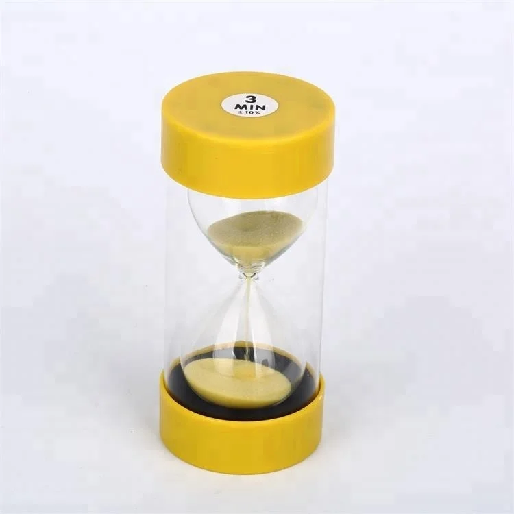 Round shape Kids board game sand time plastic hourglass