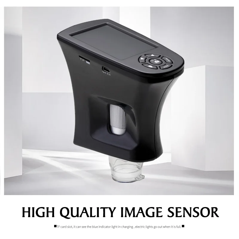 LCD Digital Skin Monitor Detector LED Facial Tester Skin Tool Analyzer Skin pigment Oil Elasticity Fluorescent Detection