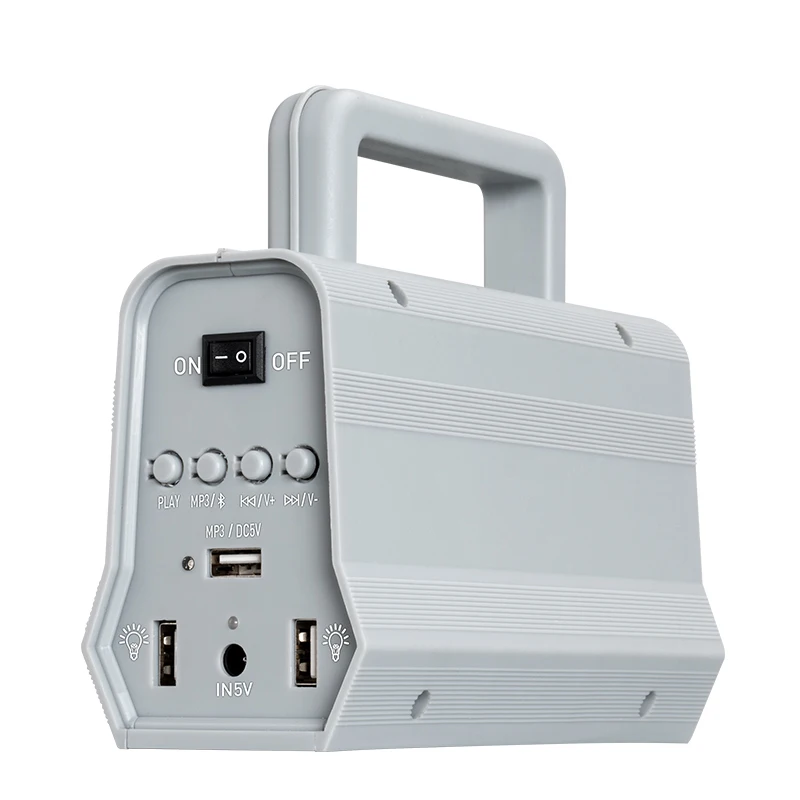 Outdoor 2in1 portable solar for home power system with MP3 Speaker