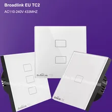 Broadlink TC2 EU 123 Gang Smart Wireless Wall Touch Switch Home Automation Remote Control Wifi Light Switch IOS Android RF433mhz