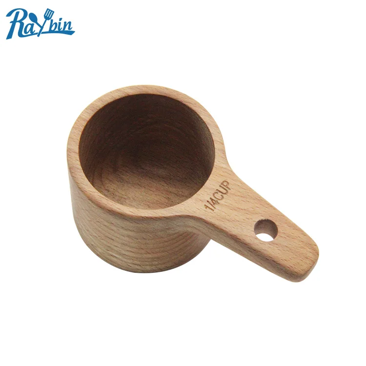 New design kitchen gadgets wood measuring cups spoons