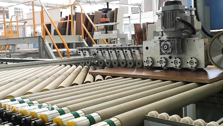 Excitech automated edgebander cell for cabinet furniture woodworking