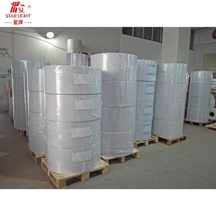 Wholesale Premium quality jumbo roll size adhesive thermal transfer paper
