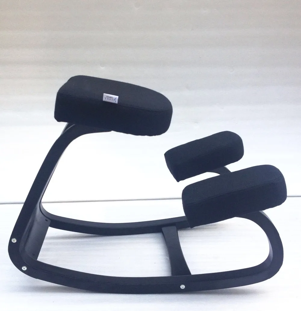 
Morden office kneeling chair with wooden base 