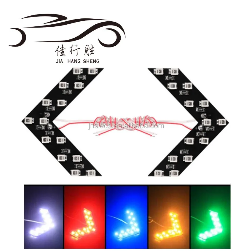 Стайлинг автомобиля 14SMD светодиодная стрелка световая панель автомобильное боковое зеркало сигнал поворота Автомобильное зеркало заднего вида Световой индикатор