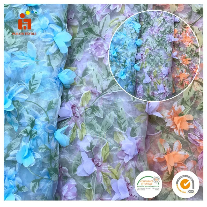 Wholesale Dubai Lace Embroidery Saree 3D Embroidery Wedding Lace Fabric