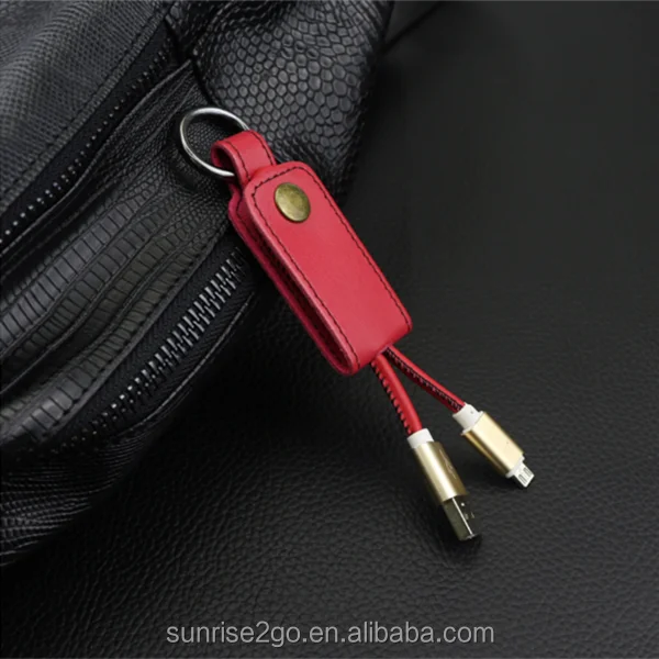 Awm 2725 Usb Data Cable Leather Micro Usb Cable Charging Cable Key Chain