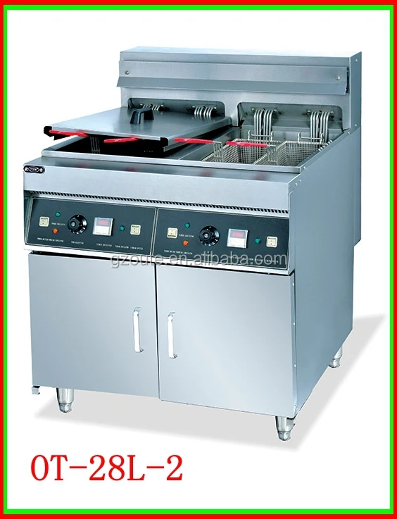 Commercial Free Standing Electric French Fryer with cabinet (OT-26L-3)