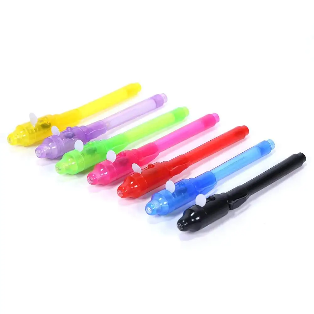 Скрытая исчезающая чернильная ручка SyPen, маркер, секретное шпионское сообщение, записывающее устройство с УФ-подсветкой, веселая активность для детской вечеринки