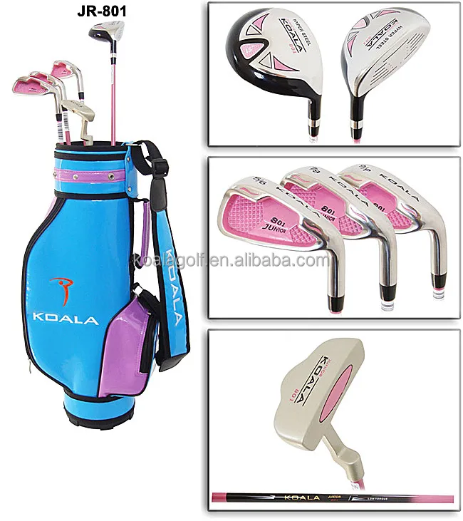 Kid Golf Club Set Right Handed with 7 Pcs and a Bag JUNIOR