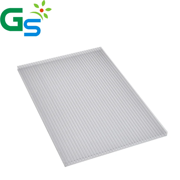 Clear Blue Green Color Polycarbonate Hollow Sheet