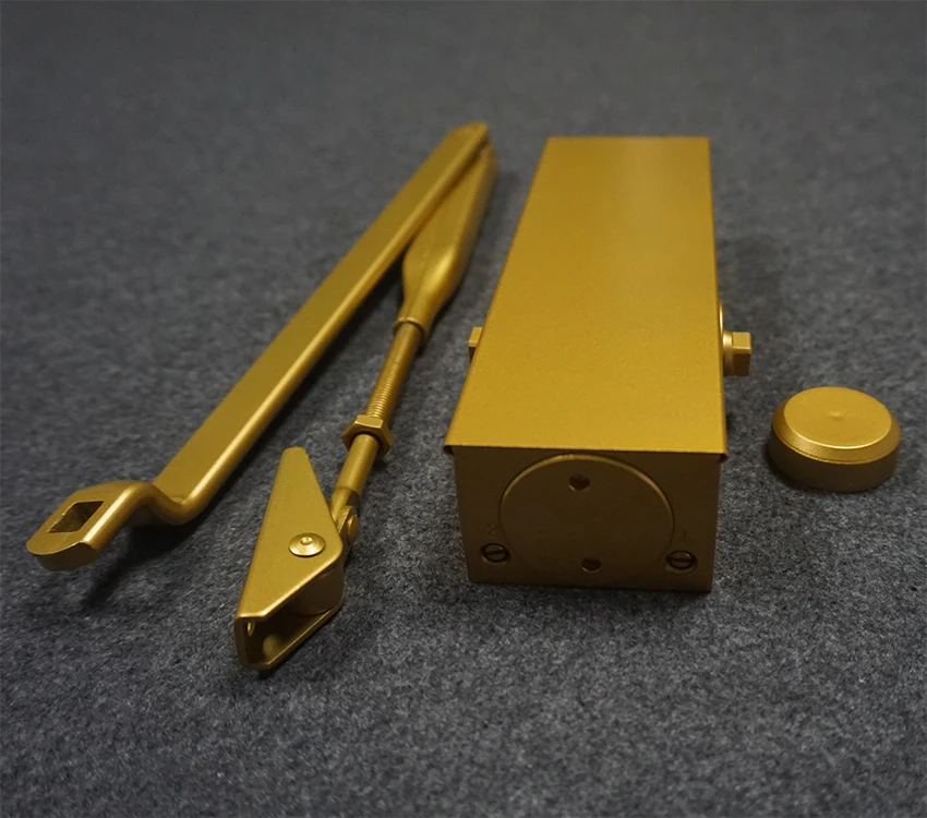 High Quality Hydraulic Fireproof Two Way Door Closer Gold Finished Closing Doors Machine