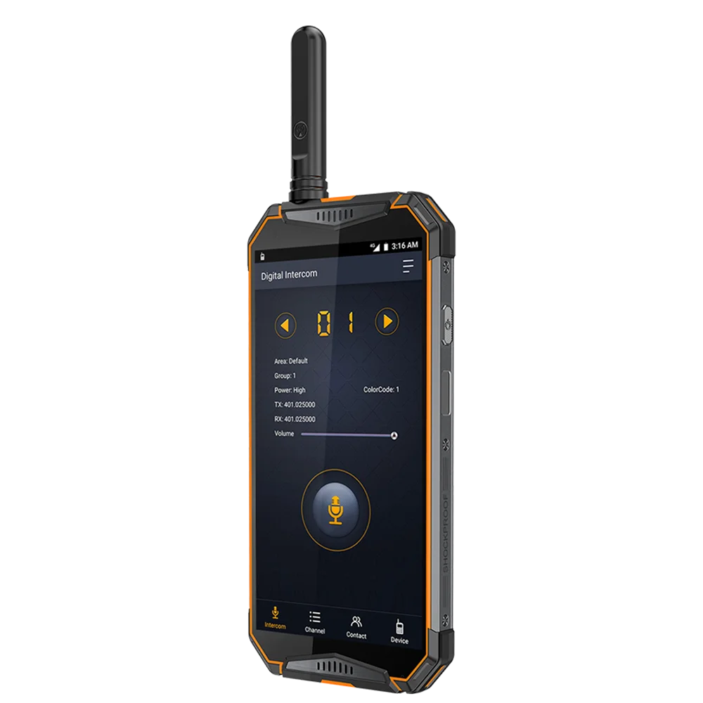 Ip68 Walkie Talkie Android8.1 LTE 4G Phone Radio T3 DMR Digital Radio UHF Transceiver GSM/WCDMA/LTE Radio zello realptt