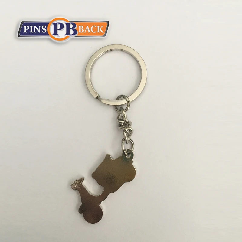 Fashion personalized custom keychain custom metallic Iron Zinc Alloy keyring high polish sliver car shape keychain logo backer card