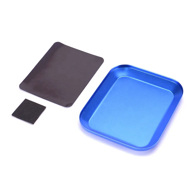 1set Purple / Red/Blue Aluminium Screw Tray with Magnetic for RC Model