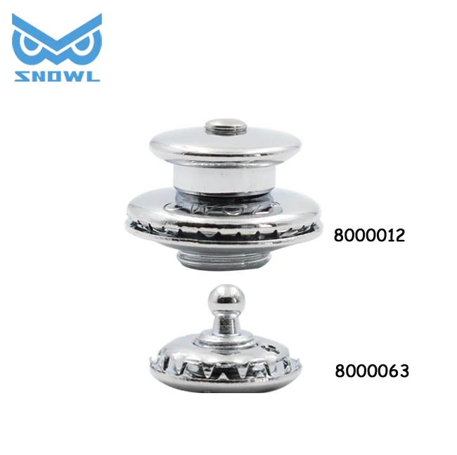 SNOWL Bag hardware manufacturer brass copper golf bag parts snap fastener