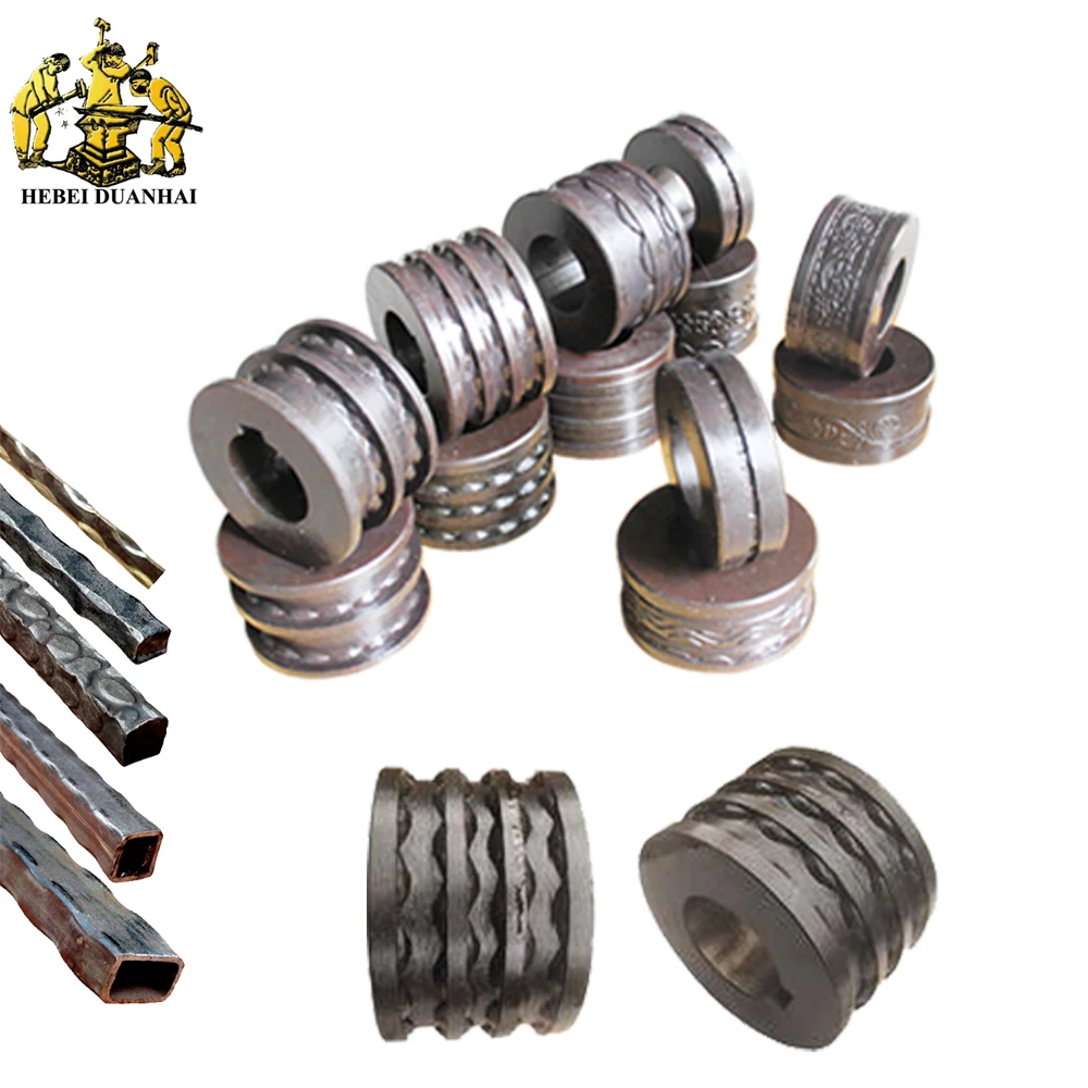 Новый дизайн, металлический квадратный ролик для тиснения, кованый железный стержень, роликовые штампы для тиснения