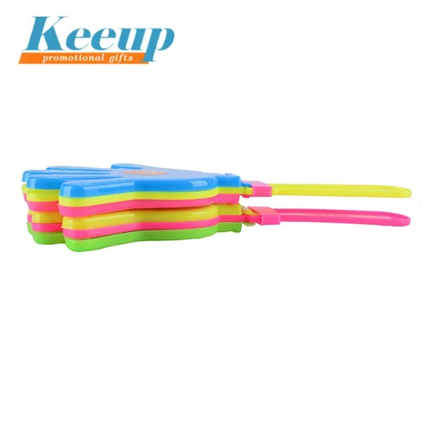 China wholesale sports cheap cheering plastic customized hand clapper for promotional gifts