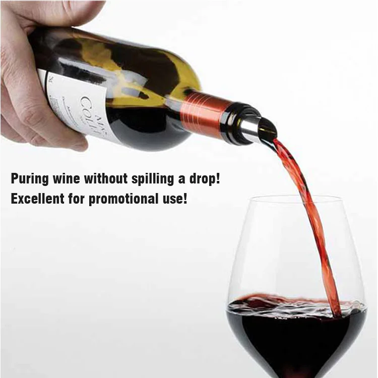 
Promotion Food Grade Cheap NO Dripping Wine Drop Stopping Pour Spouts Wine Drop Disc Set Stop Dripping Foil Wine Pourer 