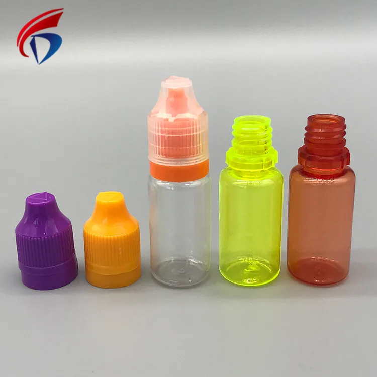 Профессиональный Дизайн 50 мл вскрытия небольшой плагин ПЭТ 10 мл капельницы бутылка ребенок доказательство шапка