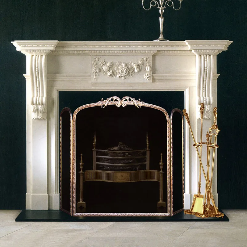 2017 Popular Furniture Decoration Indoor Marble Fireplace Mantel