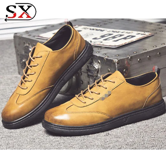 2018 повседневная мужская обувь лучшего качества кожаная