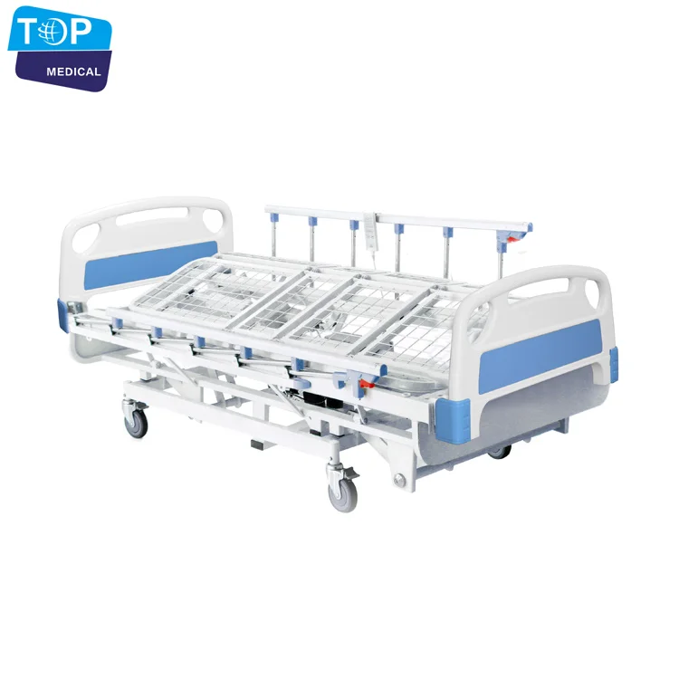 Electric Rolling Care Bed Standing Abs Head And Foot Board Hospital Bed