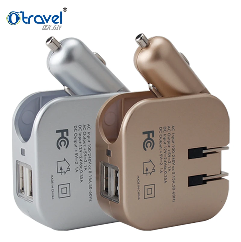 Hot seller universal world quick usb dual station travel kit mobile battery travel wall fast car charger 12v charger car