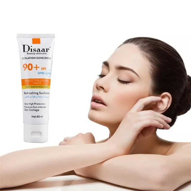 
Face Foundation Base Makeup 80ml Concealer Isolation Sunscreen nude makeup Foundation SPF 80 PA ++ UV protection Sun Cream 