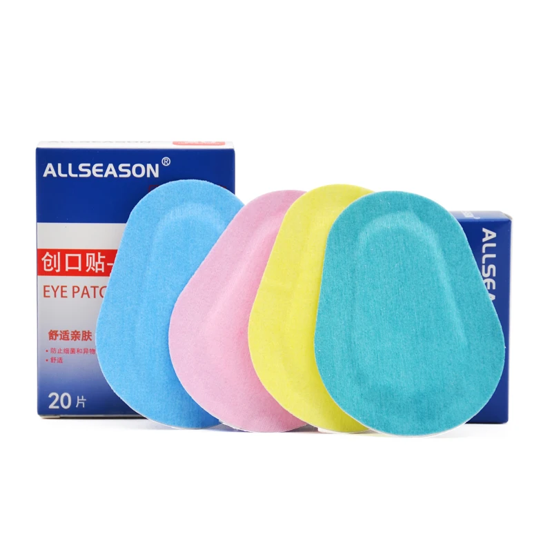 Free shipping 3 boxes Colorful Breathable non-woven  lazy eyes medical adhesive eye bandages