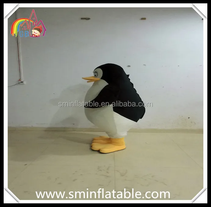 
Madagascar movie costume, penguin mascot costume, plush animal fancy dress costume for adult 