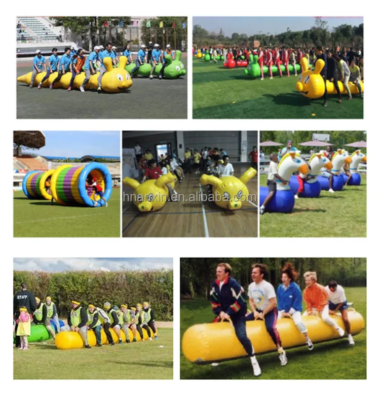 Customized Popular Colorful Inflatable Insect Racing Sports Outdoor Inflatable Games for Team Building