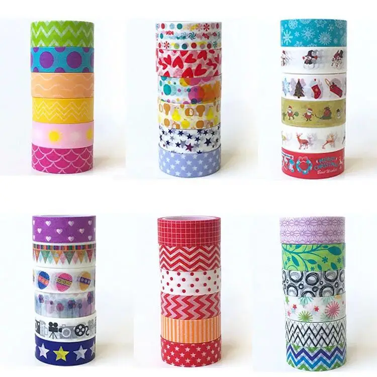 6 Rolls Washi Tape Set,Decorative Washi Masking Tape Set for DIY Crafts and Gift Wrapping (mix)