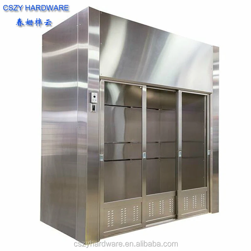 Laboratory Stainless Steel Walk in Fume Cupboard Price With Water Valve