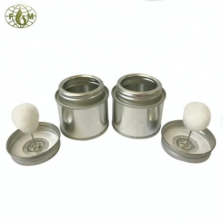 Контейнер 2 унции для клея, жестяные банки с кисточкой-аппликатором для клея