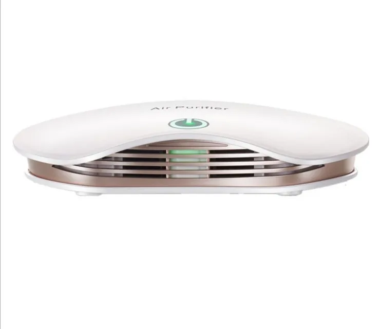 Mini car air purifier with negative ion generator for Home Allergies and Pets Hair Super Quiet Air Cleaner